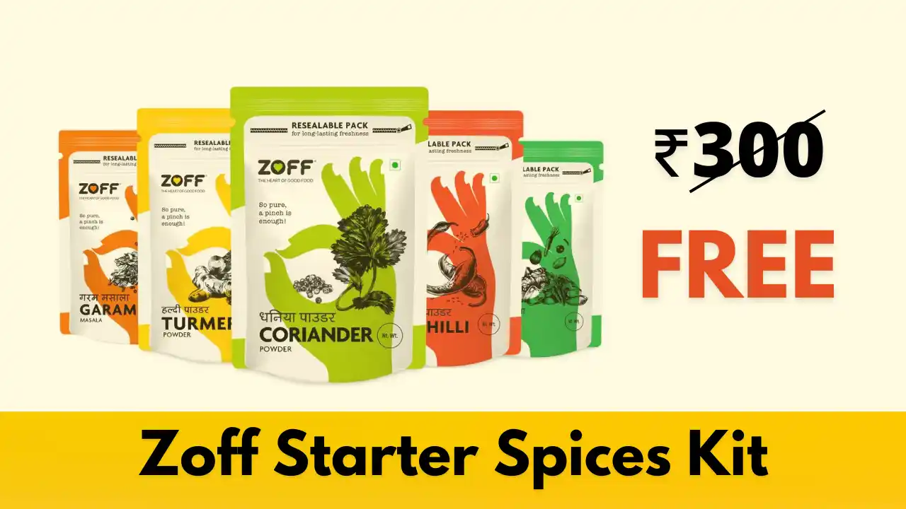 Read more about the article Zoff Free Starter Spices Kit Coupon Worth ₹300 Using Flipkart Super Coins