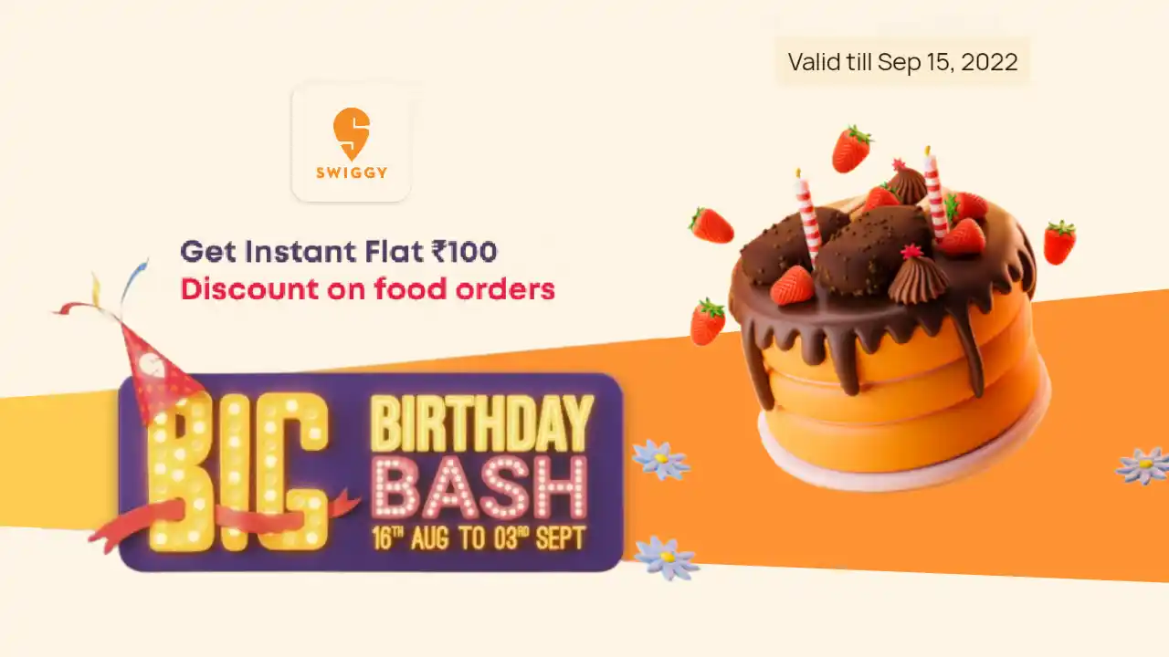 Read more about the article OneCard Swiggy Offer: Flat ₹100 Discount On ₹199 Order | Big Birthday Bash