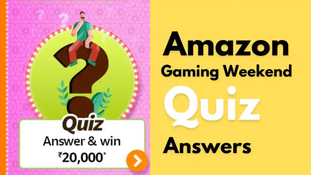Amazon Gaming Weekend Quiz Answers