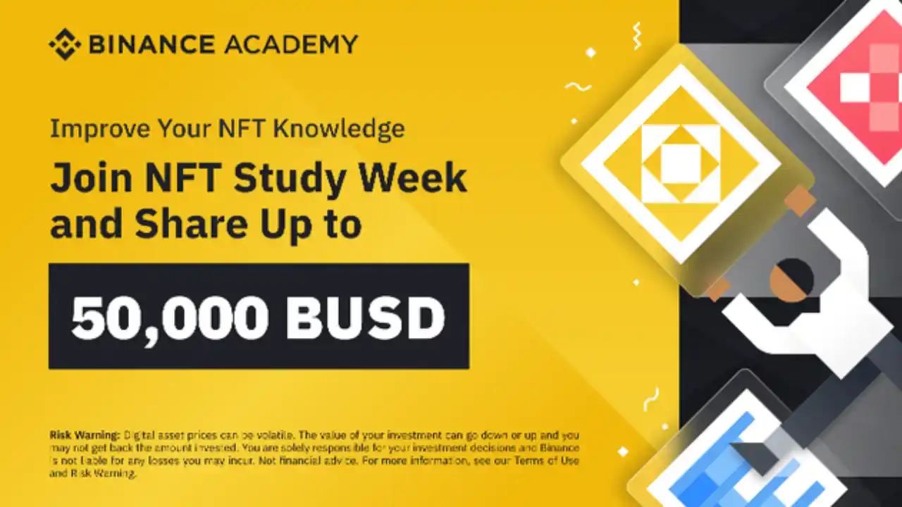Read more about the article Binance Academy NFT Study Week: Join & Share Upto $50000 BUSD Rewards