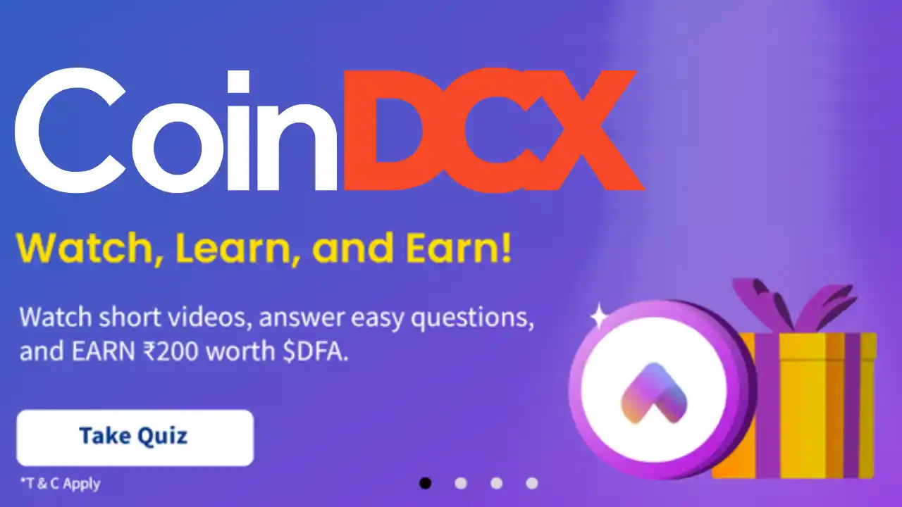 Read more about the article CoinDCX Learn And Earn DFA Quiz Answers: Win Free ₹200 DFA Tokens
