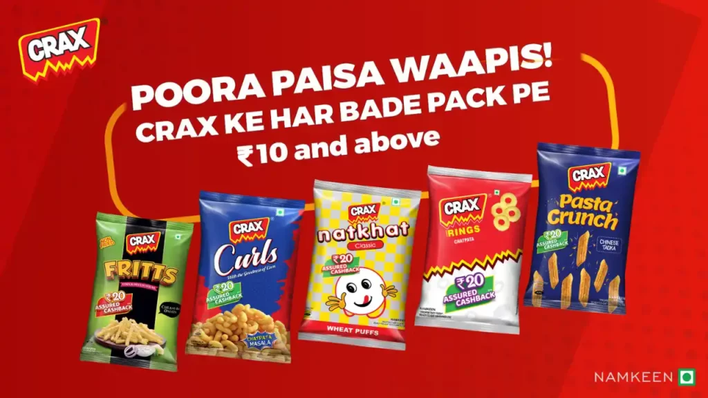 Crax Poora Paisa Waapis Offer