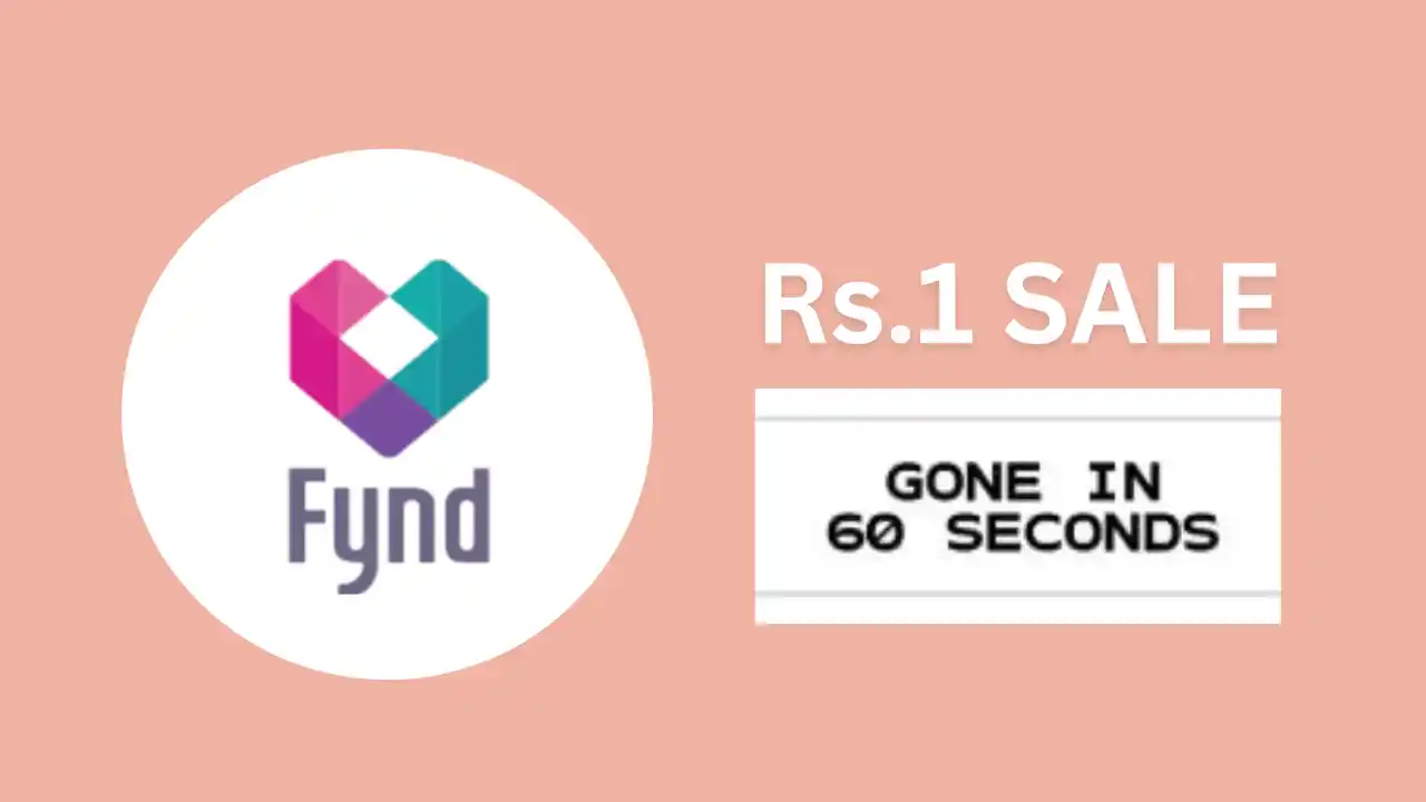 Read more about the article Fynd Rs.1 Sale (Gone In 60 Seconds) Buy Products @ ₹1 | Black Friday Deals