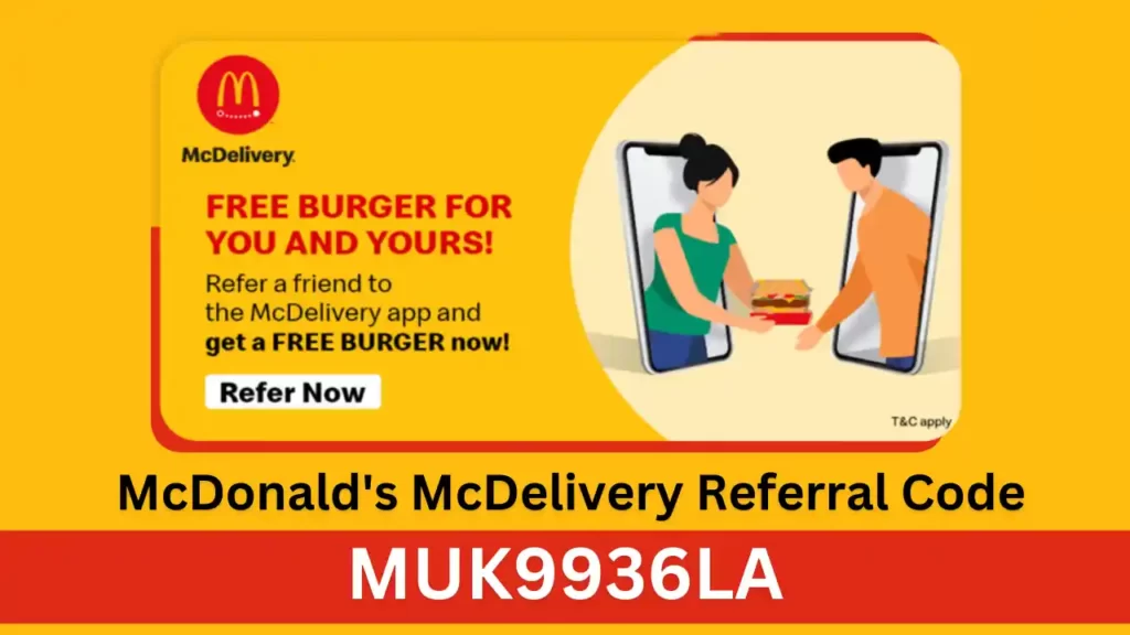 McDonald's McDelivery Referral Code