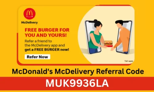 McDonald’s McDelivery Referral Code: Free Burger On Referring Friends To McDelivery App