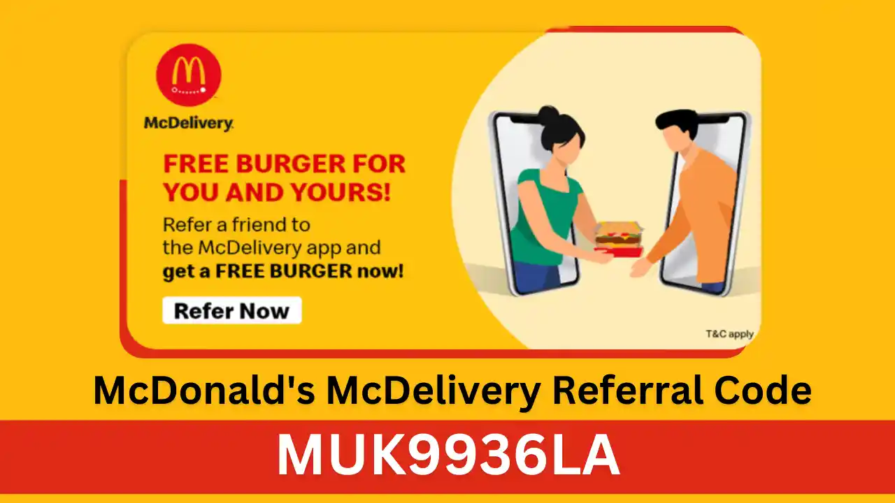 Read more about the article McDonald’s McDelivery Referral Code: Free Burger On Referring Friends To McDelivery App