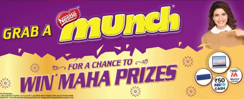 Munch Maha Prizes Offer