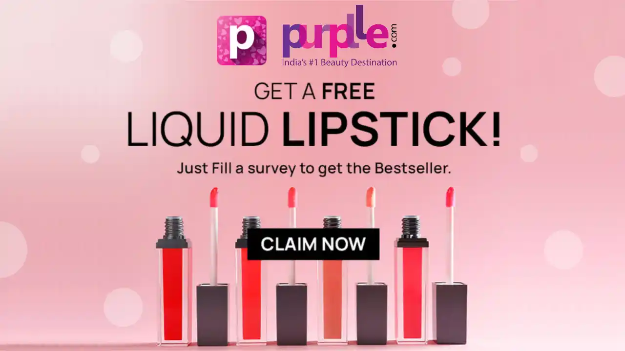 Read more about the article Purplle Free Lipstick Survey: Get Free Branded Lipstick Worth ₹235