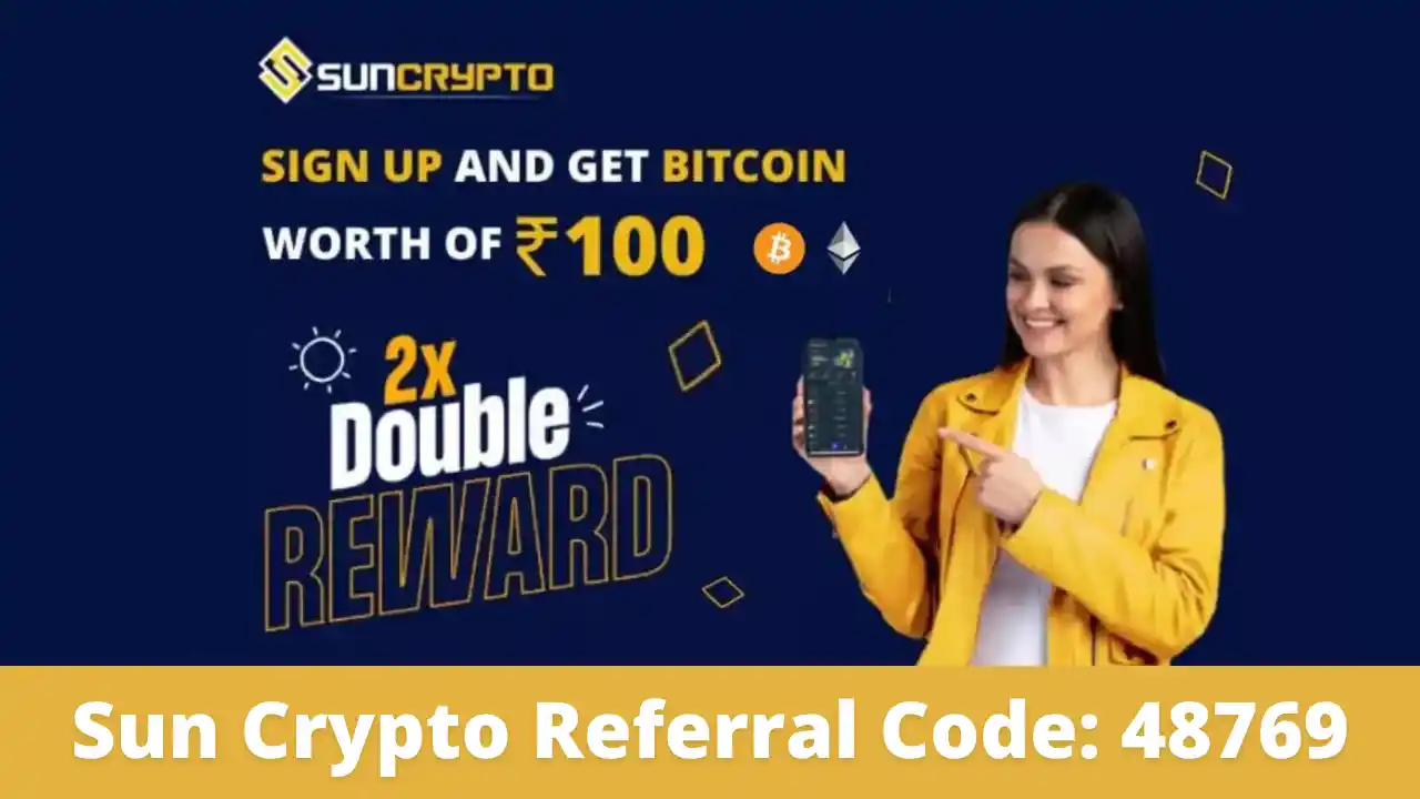 Read more about the article Sun Crypto Referral Code 48769: Signup & Claim ₹100 Bitcoin Free