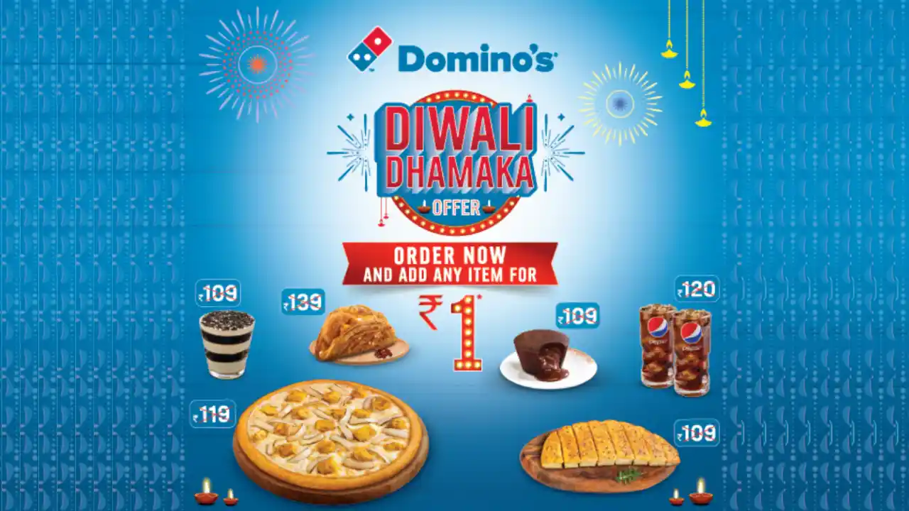 Read more about the article Domino’s Pizza @ Rs.1 & Many More! Domino’s Diwali Dhamaka Offer
