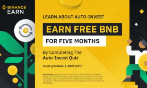 Binance Auto-Invest Learn & Earn Quiz Answers: Win Monthly BNB Plan Free For Five Months