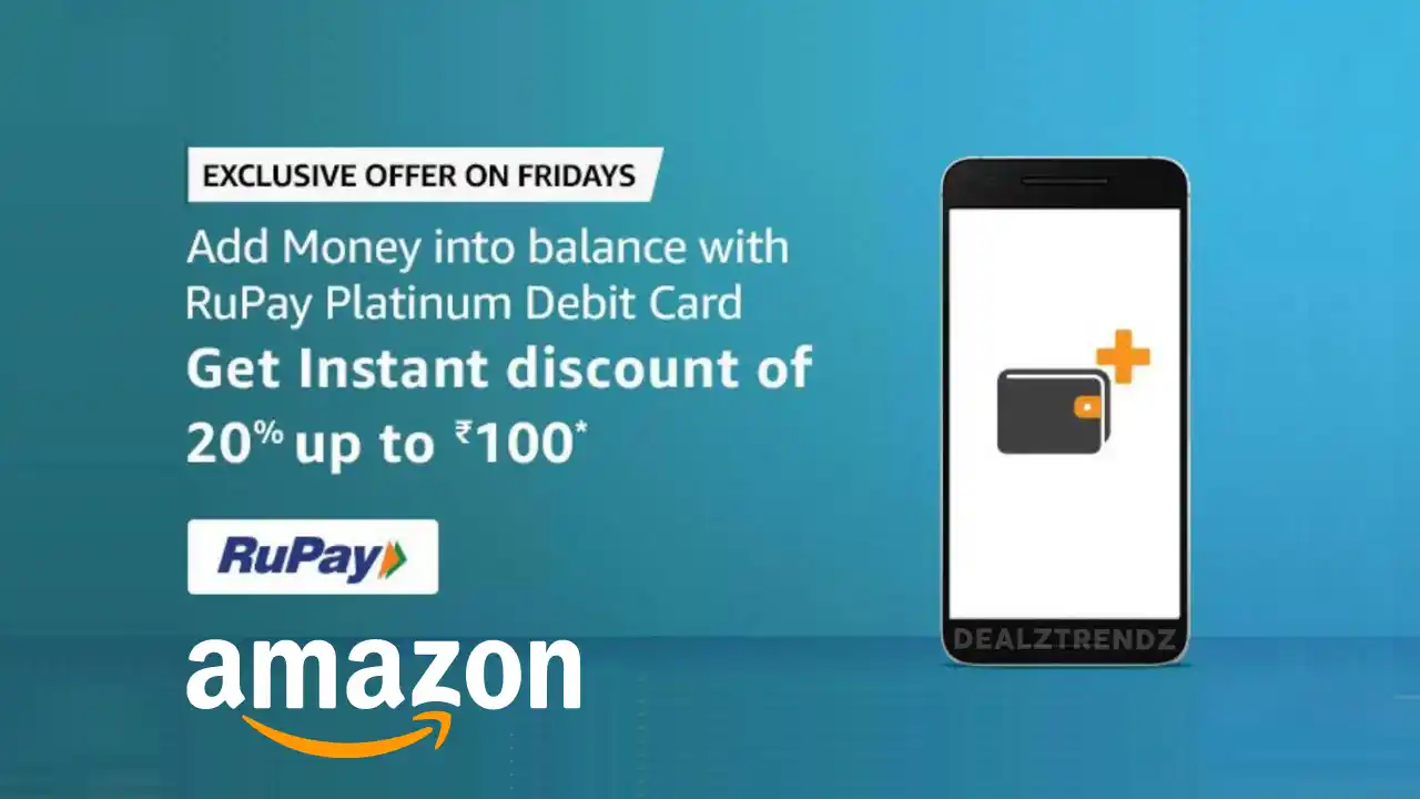 Read more about the article Amazon RuPay Card Offer: Flat ₹100 Cashback On Adding Money