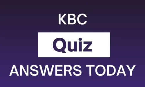 KBC Quiz Answers Today | KBC Play Along Quiz
