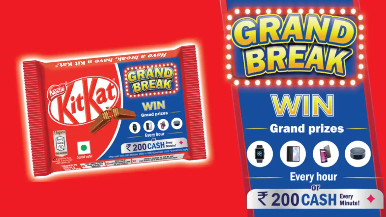 Read more about the article SMS KitKat Grand Break Code & Win ₹200, Smart Watch, Lenovo Tab, Echo Dot, Redmi