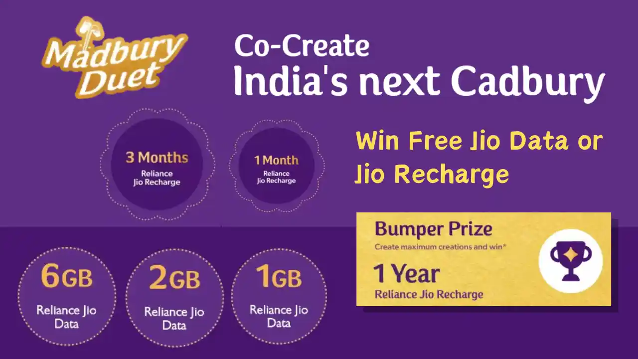 Read more about the article Co-Create Your Cadbury Madbury And Win 6GB Jio Data Or 1 Year Jio Recharge Free
