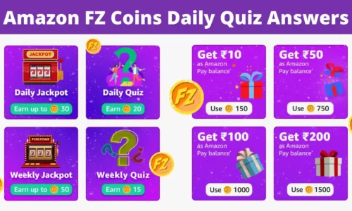 Amazon FZ Coins Daily Quiz Answers 30th November | Win Upto ₹125 Cash Reward