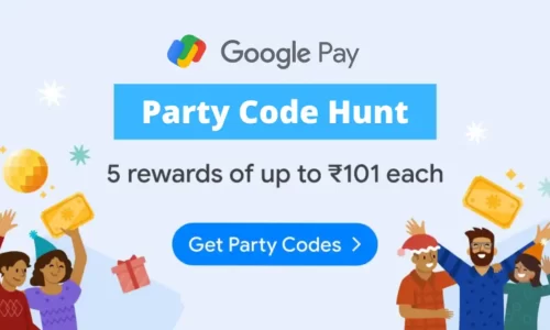 Google Pay Party Code Hunt Offer: Collect Golden Code & Get Upto ₹101 Cashback