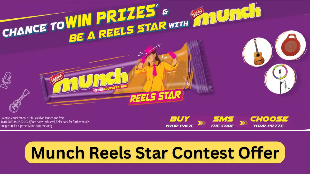 Read more about the article Munch Reels Star Contest: SMS The Lot Code & Win Guitar, Ring Light, Speaker