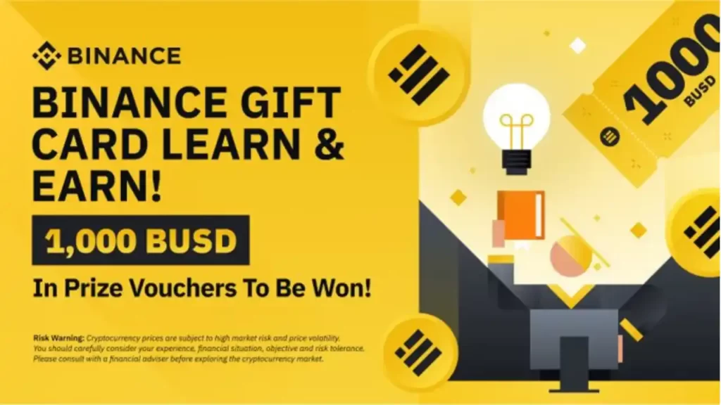 Binance Gift Card Learn And Earn