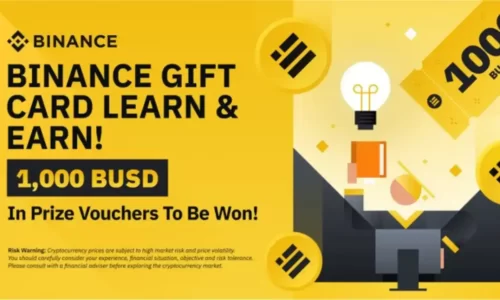 Binance Gift Card Learn And Earn Quiz Answers: Win $10 BUSD Voucher