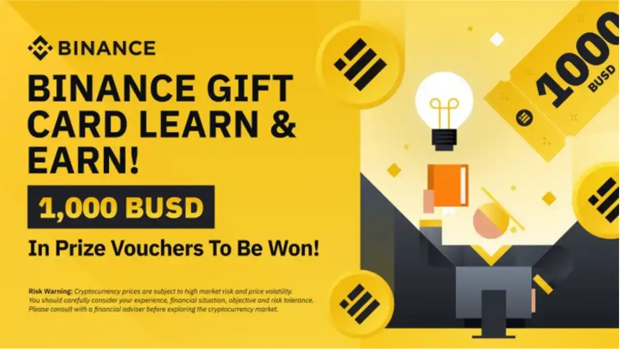 Read more about the article Binance Gift Card Learn And Earn Quiz Answers: Win $10 BUSD Voucher