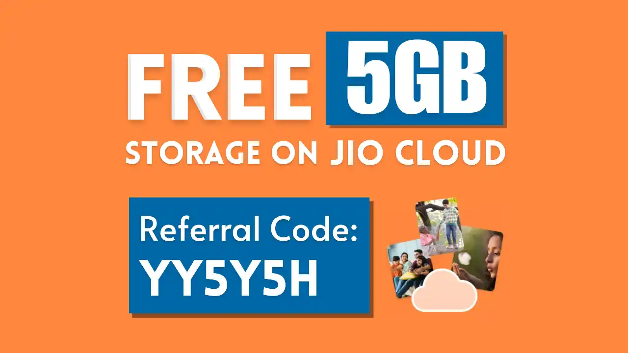Read more about the article JioCloud Referral Code: Free 5GB On Signup + Upto 50GB Cloud Storage Via Refer