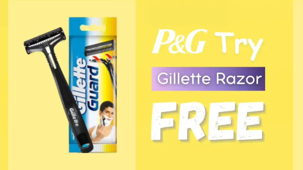 PGTry Free Gillette Razor Sample