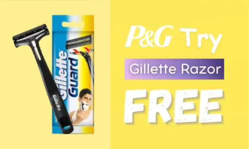 Free Gillette Razor Sample From PGTry | 100% Free + No Shipping Charges