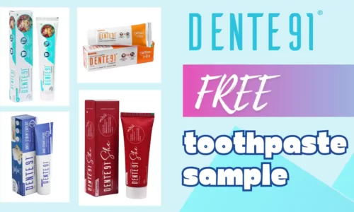 Free Toothpaste Sample From Dente91 @ ₹0 With Free Shipping