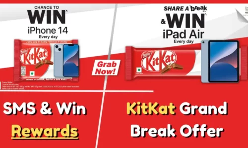 SMS KitKat Lot Number & Win iPhone 14 Or iPad For Free Every Day