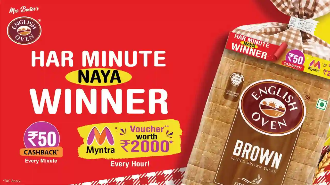 Read more about the article English Oven Bread Offer: Win Free ₹50 Cashback & ₹2000 Myntra Voucher