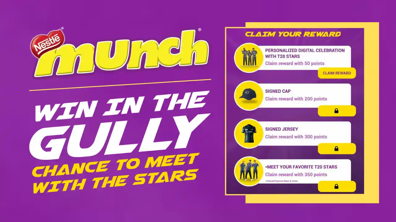 Read more about the article Munch Gully Cricket Game: Play & Win Signed Cap, Jersey & Meet With The Stars