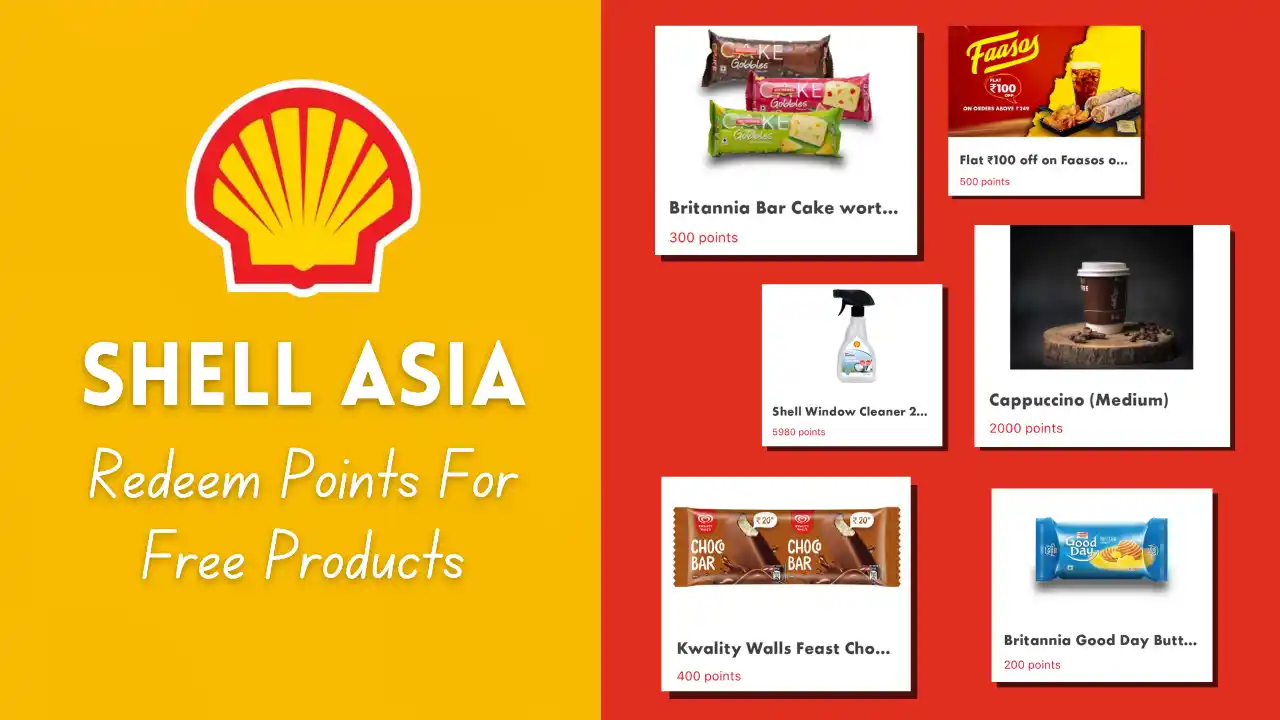 Read more about the article Shell Asia Referral Code: Redeem Points For Free Britannia Biscuit, Coffee, Cake, ₹100 Petrol & More!
