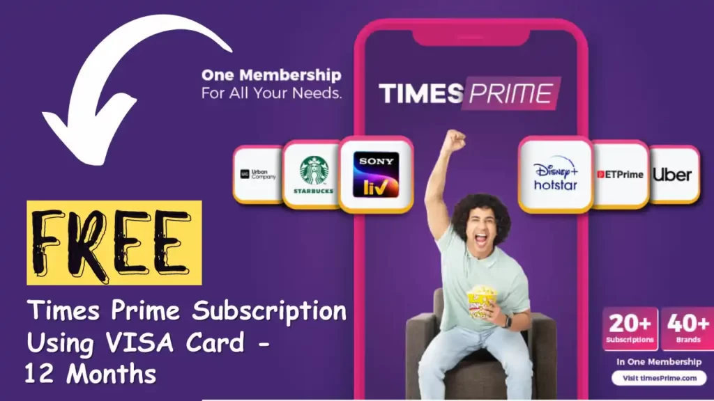 Free Times Prime Using VISA Card