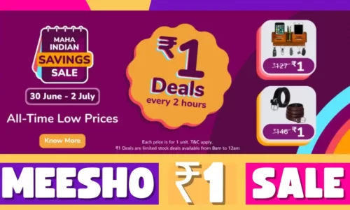 Meesho 1 Rs Deals Sale Every 2 Hours From 30 June – 2 July 2023