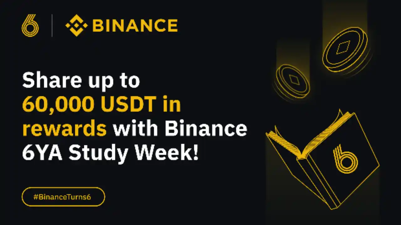Read more about the article Binance 6YA Study Week Quiz Answers | Share 60,000 USDT Rewards