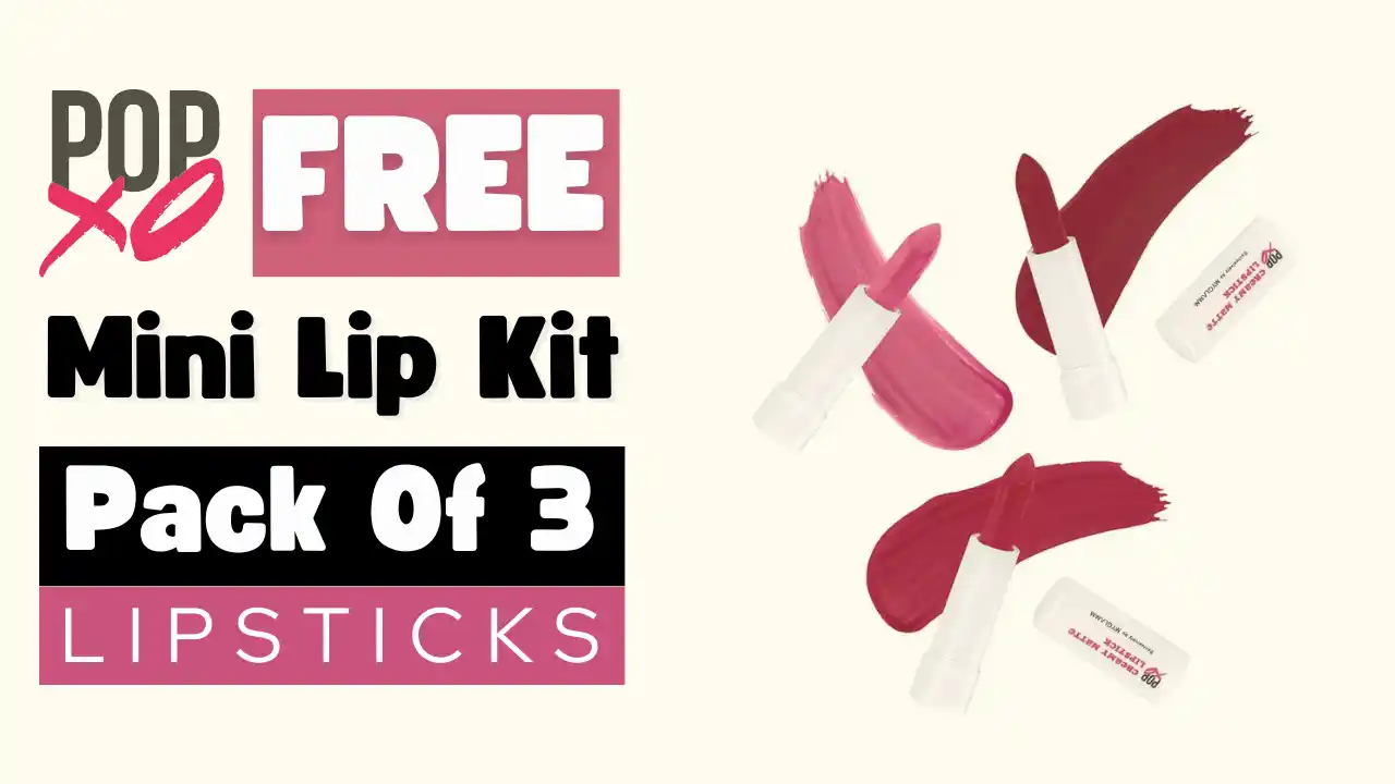 Read more about the article PopXO Free Mini Lip Kit Survey: Get 3 Lipsticks Worth ₹349 Free