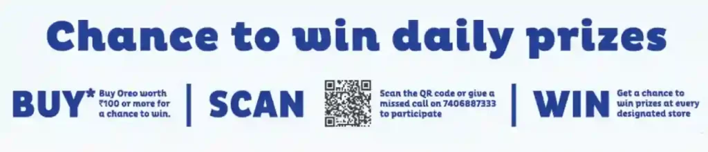 Oreo Scan & Win QR Code
