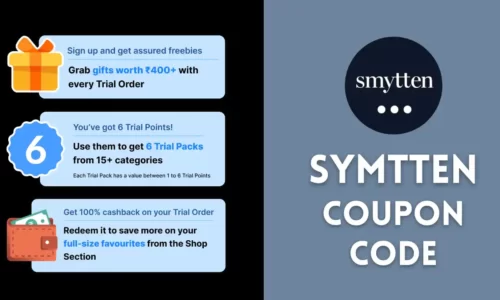 Smytten Coupon Code 10PERCENTOFF: 100% Cashback On First Trial Products Order