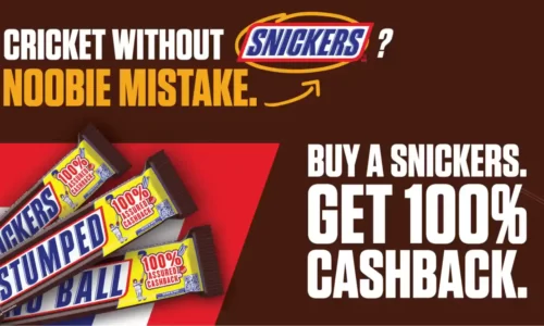 Redeem Snickers Cashback Unique Code & Get Assured 100% Cashback