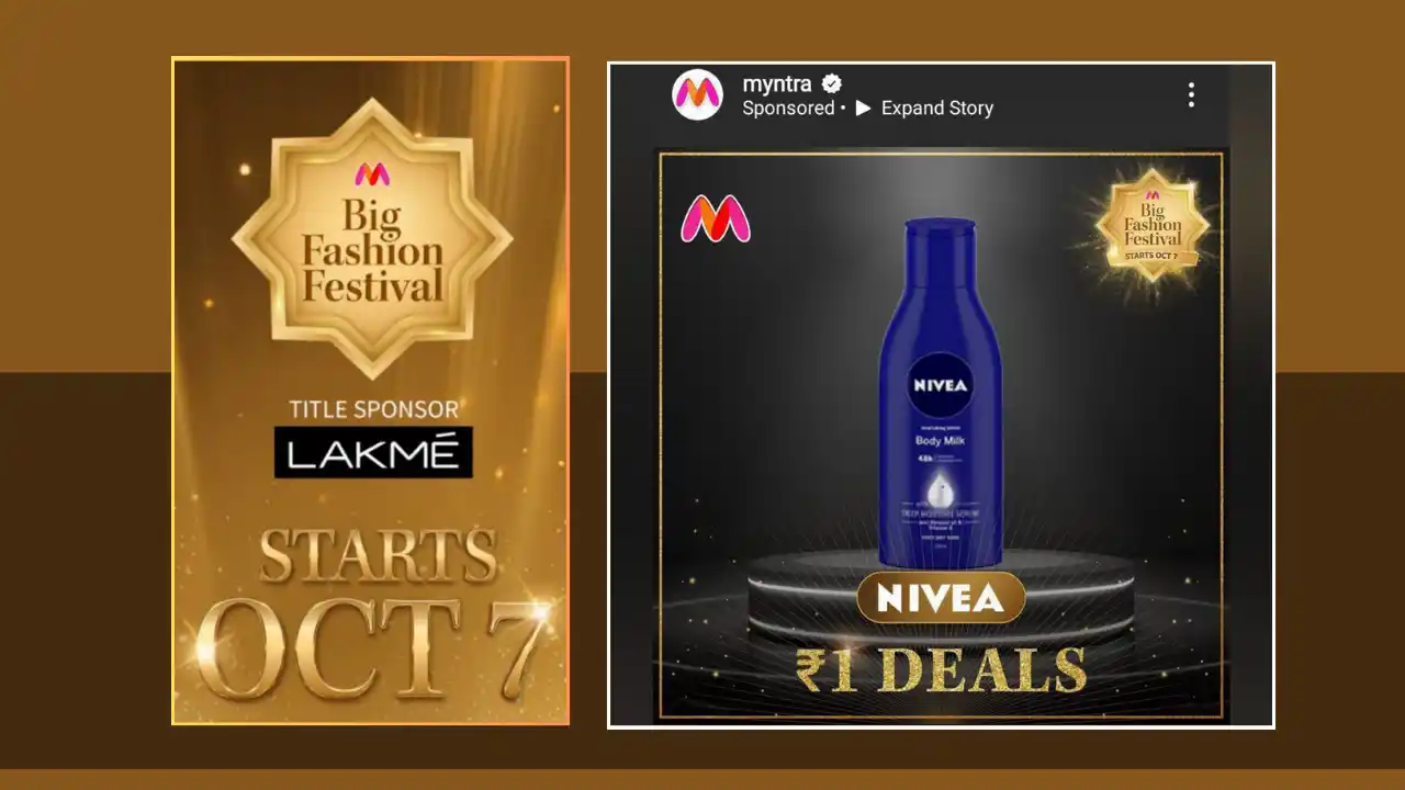 Read more about the article Myntra Rs.1 Steal Deals Sale During Big Fashion Festival On 7th October