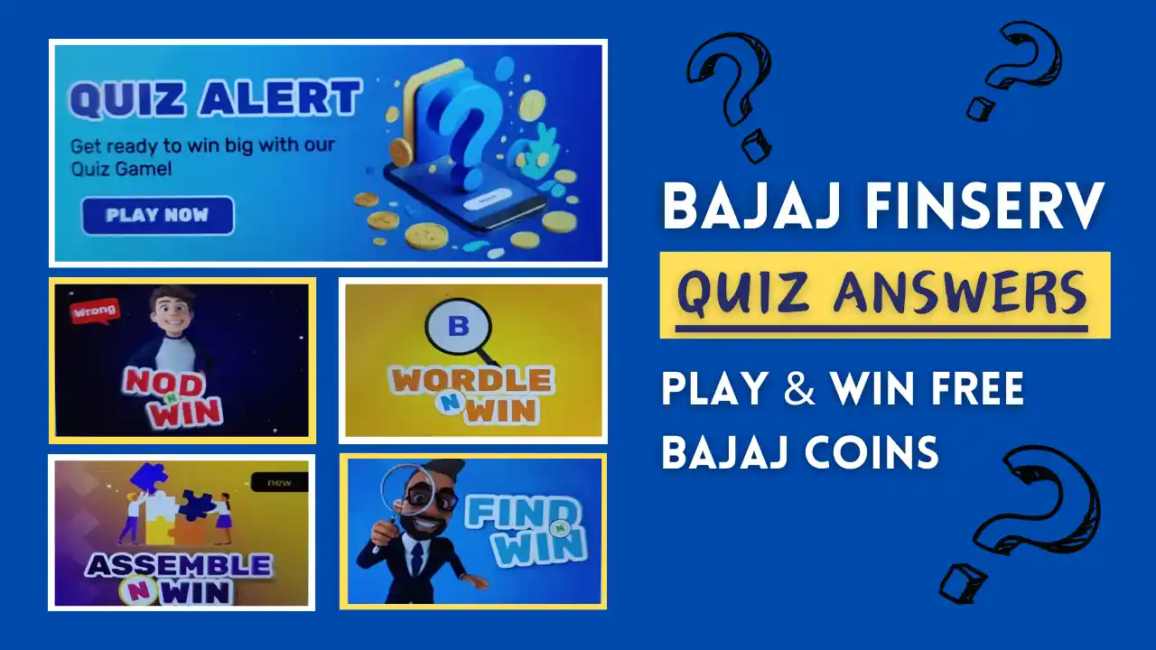 Read more about the article Bajaj Finserv Quiz Time Answers: Play & Win Free Bajaj Coins, Cashback