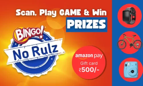 Bingo No Rulz Game: Scan, Play & Win ₹500 Amazon Voucher & More!