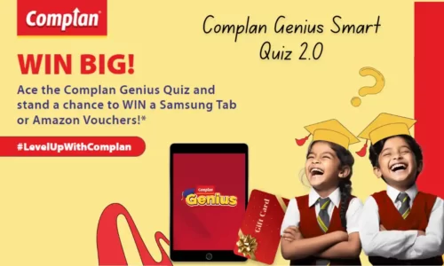 Participate In Complan Genius Quiz 2.0 & Win Samsung TAB Or ₹2000 Amazon Vouchers