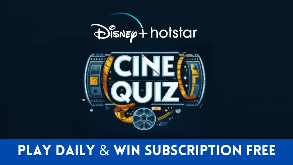 Disney Hotstar Cine Quiz Answers
