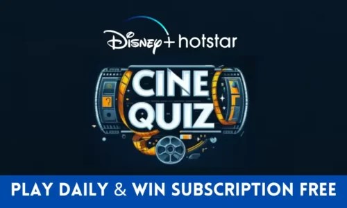 Disney Hotstar Cine Quiz Answers Today 6th December | Win Free Subscription