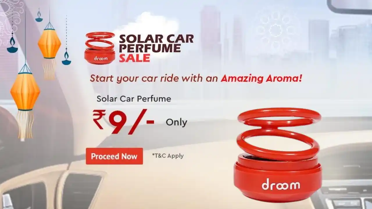Read more about the article Droom Solar Car Perfume Sale Date & Time | Order @ Only ₹9