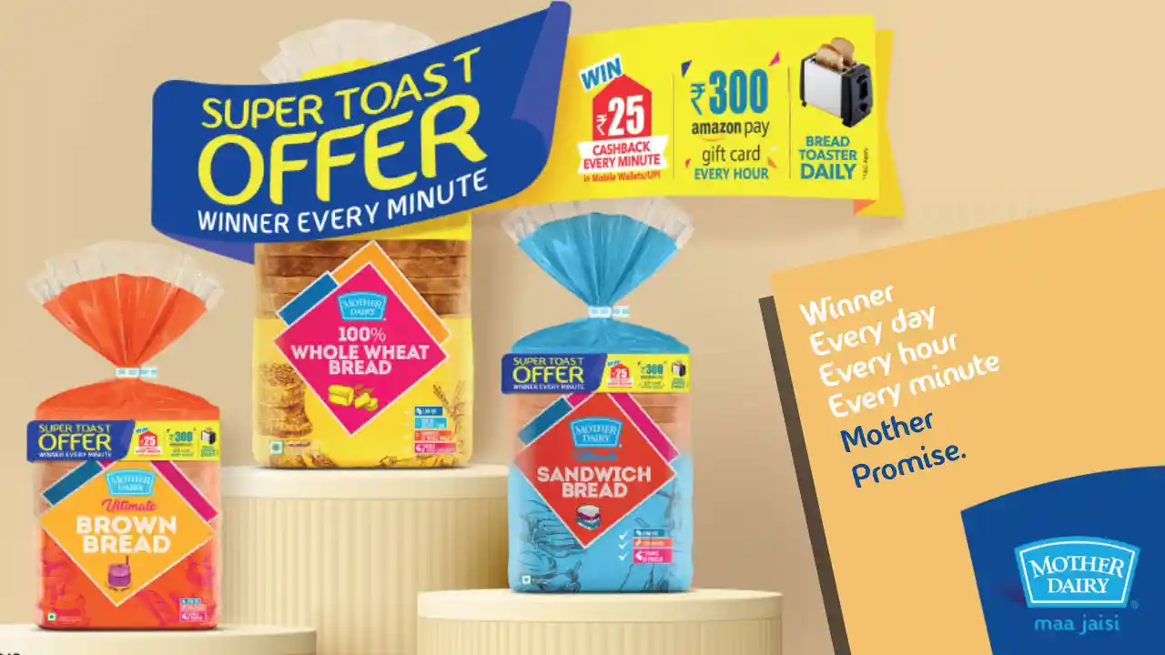 Read more about the article Mother Dairy Super Toast Offer: Send Lot Number & Win ₹25, ₹300 Amazon Voucher, Free Toaster