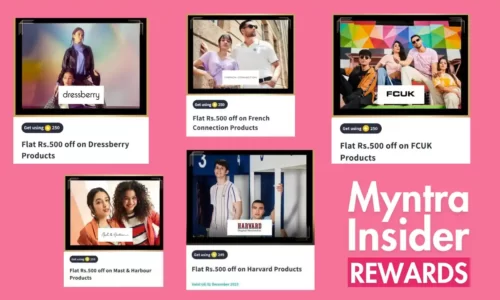 Myntra Insider Rewards: Free ₹500 Shopping Using Super Coins | Dressberry, Harvard & More!