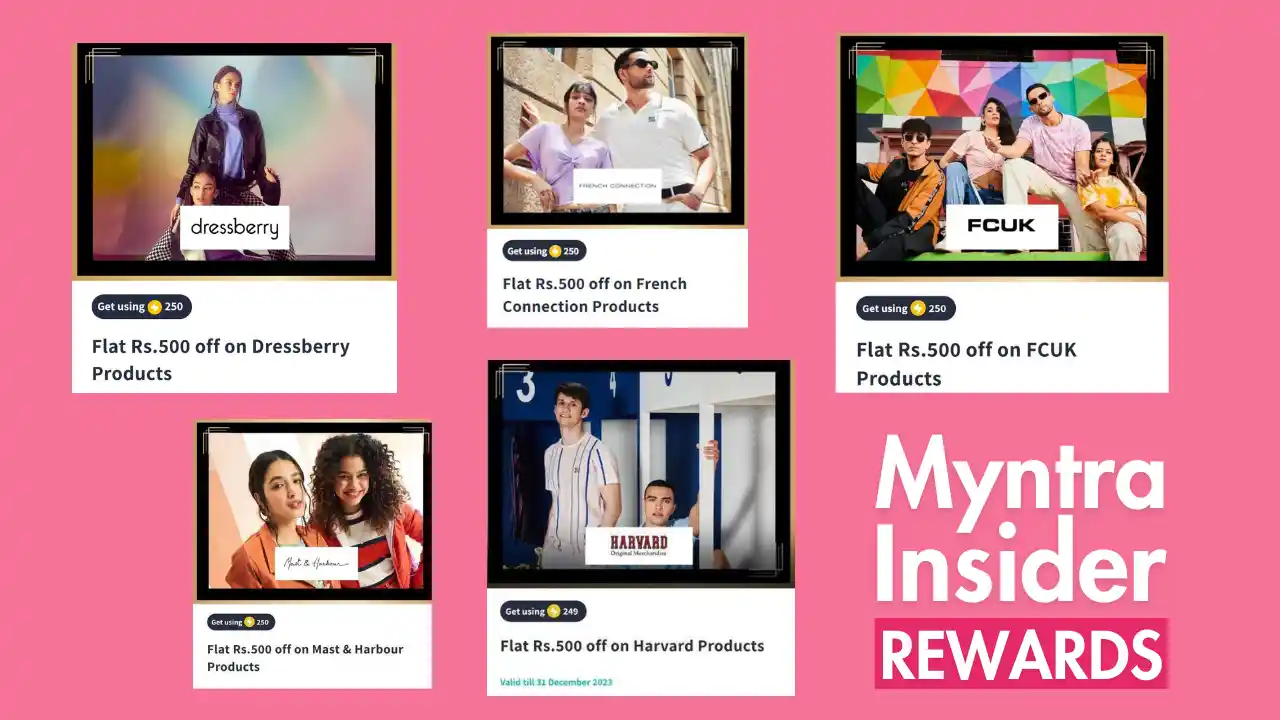 Read more about the article Myntra Insider Rewards: Free ₹500 Shopping Using Super Coins | Dressberry, Harvard & More!
